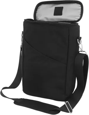 2-bottle Wine Storage Bag Insulated Leakproof Cooler Tote with Handle Shoulder Strap for Wine Lovers