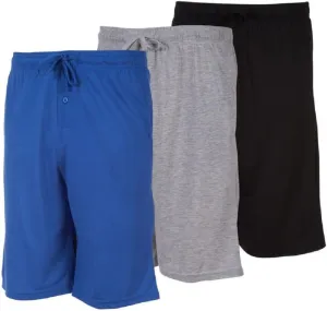 3 Pack Mens Jersey Shorts with Pockets and Drawstring  Soft Men's Lounge Shorts for The House, Sleep PJ, Pajamas  Up to 3XL