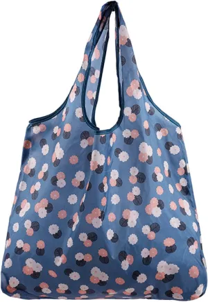 4 large multi-colored polyester eco-friendly shopping bags foldable portable carry bag