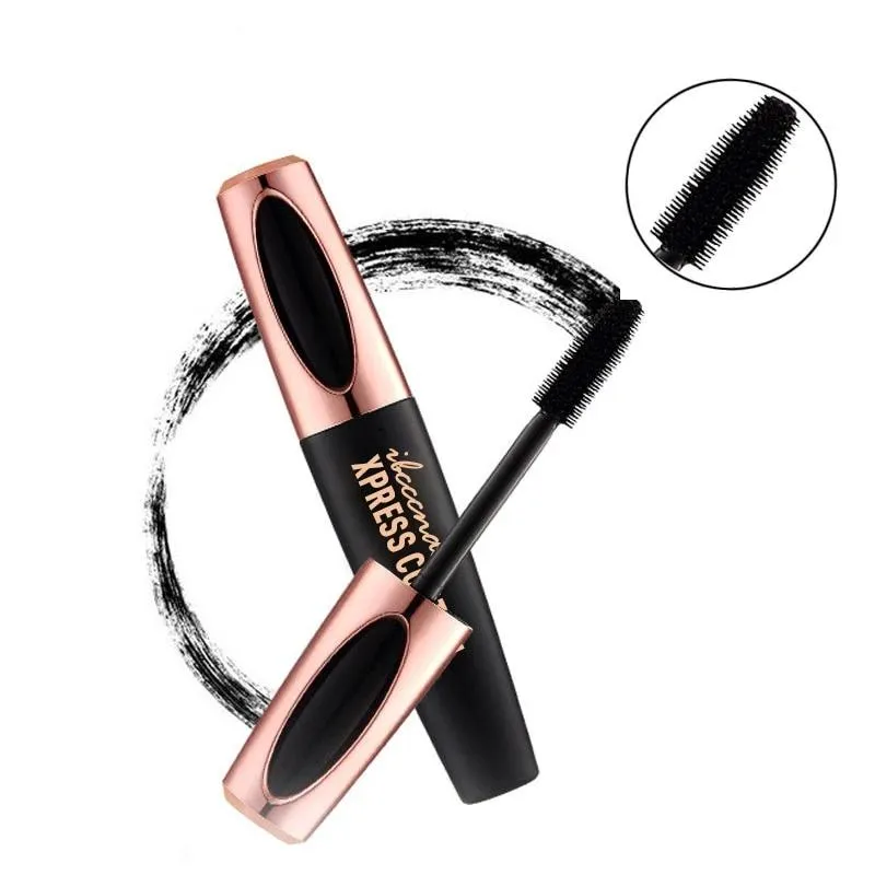 4D Silk Fiber Lash Mascara, Fiber Mascara, Waterproof，Long-Lasting 4d mascara