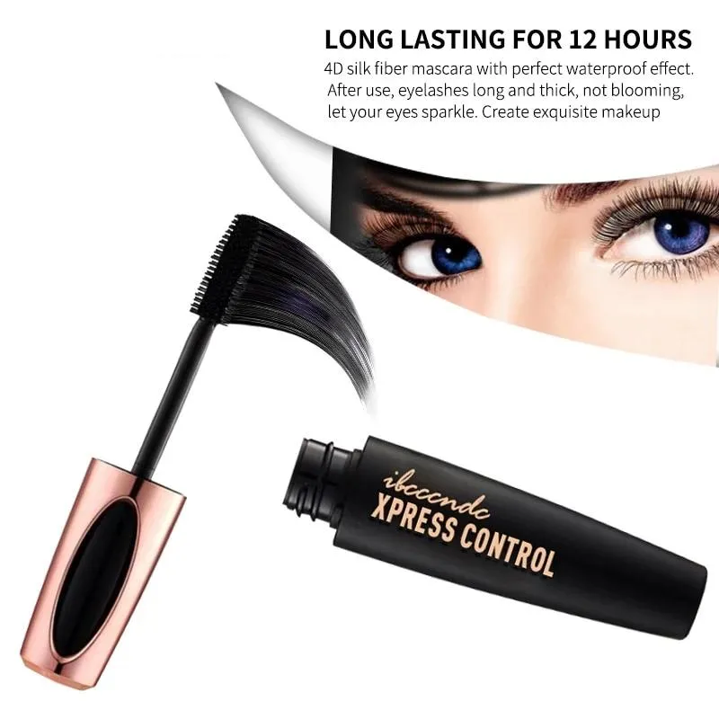 4D Silk Fiber Lash Mascara, Fiber Mascara, Waterproof，Long-Lasting 4d mascara