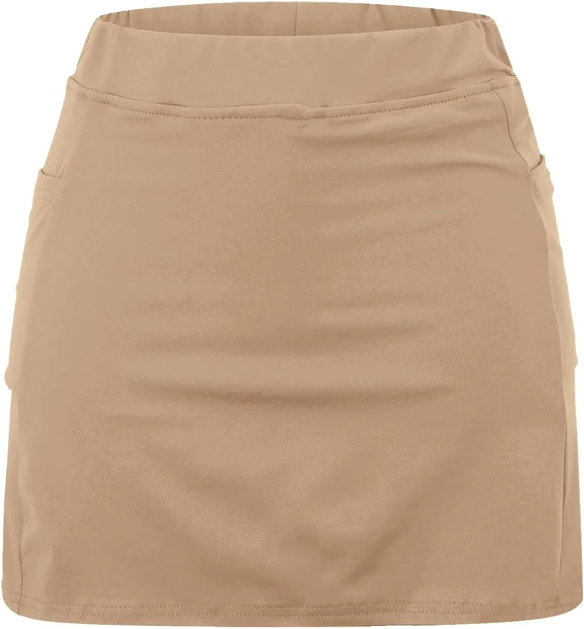aihihe Golf Skirts for Women Tummy Control Long Womens Biker Shorts with Pockets Running Shorts Men 5 inch