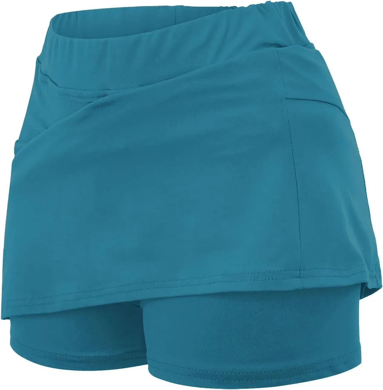 aihihe Golf Skirts for Women Tummy Control Long Womens Biker Shorts with Pockets Running Shorts Men 5 inch