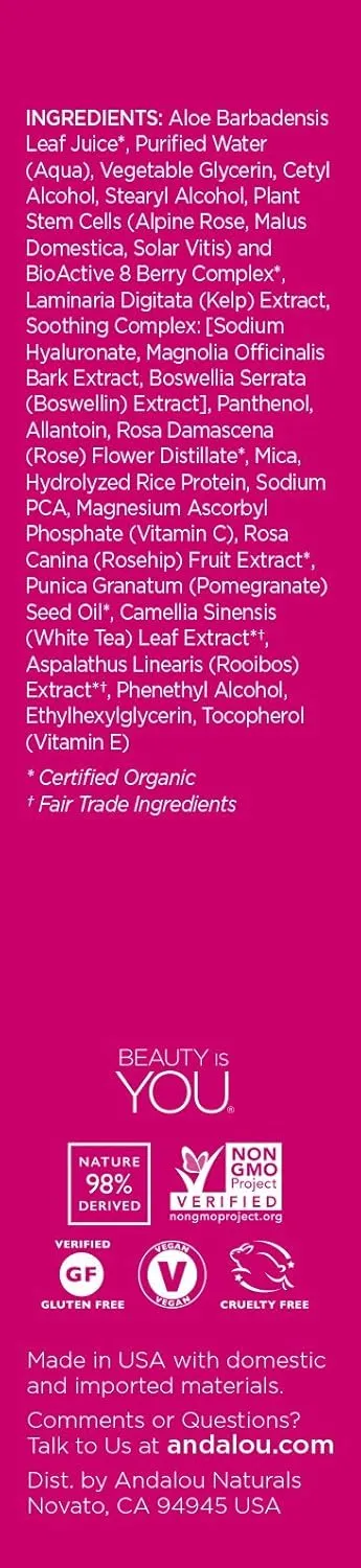 Andalou Naturals 1000 Roses Eye Revive Sensitive Contour Gel 18ml