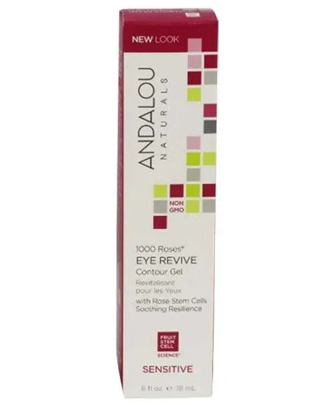 Andalou Naturals 1000 Roses Eye Revive Sensitive Contour Gel 18ml