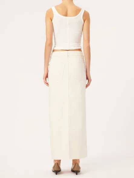 Asra Denim Maxi Skirt