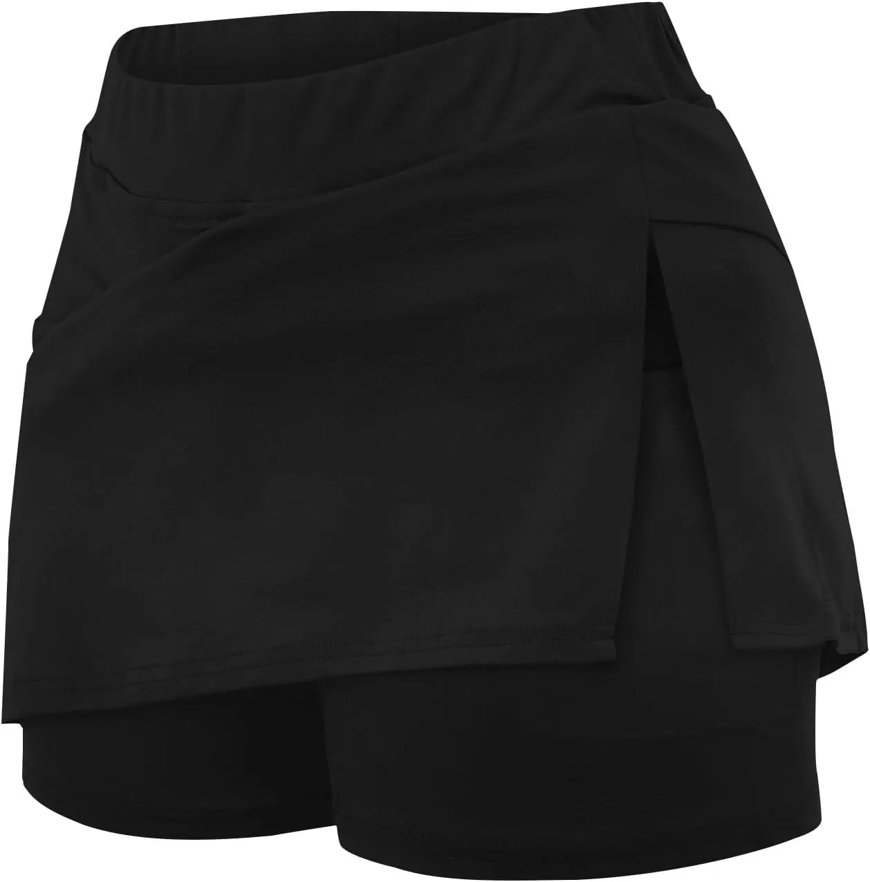 Athletic Skorts for Women Hight Waist Summer Workout Skirts Soft Side Split Tennis Yoga Skinny Shorts with Pockets