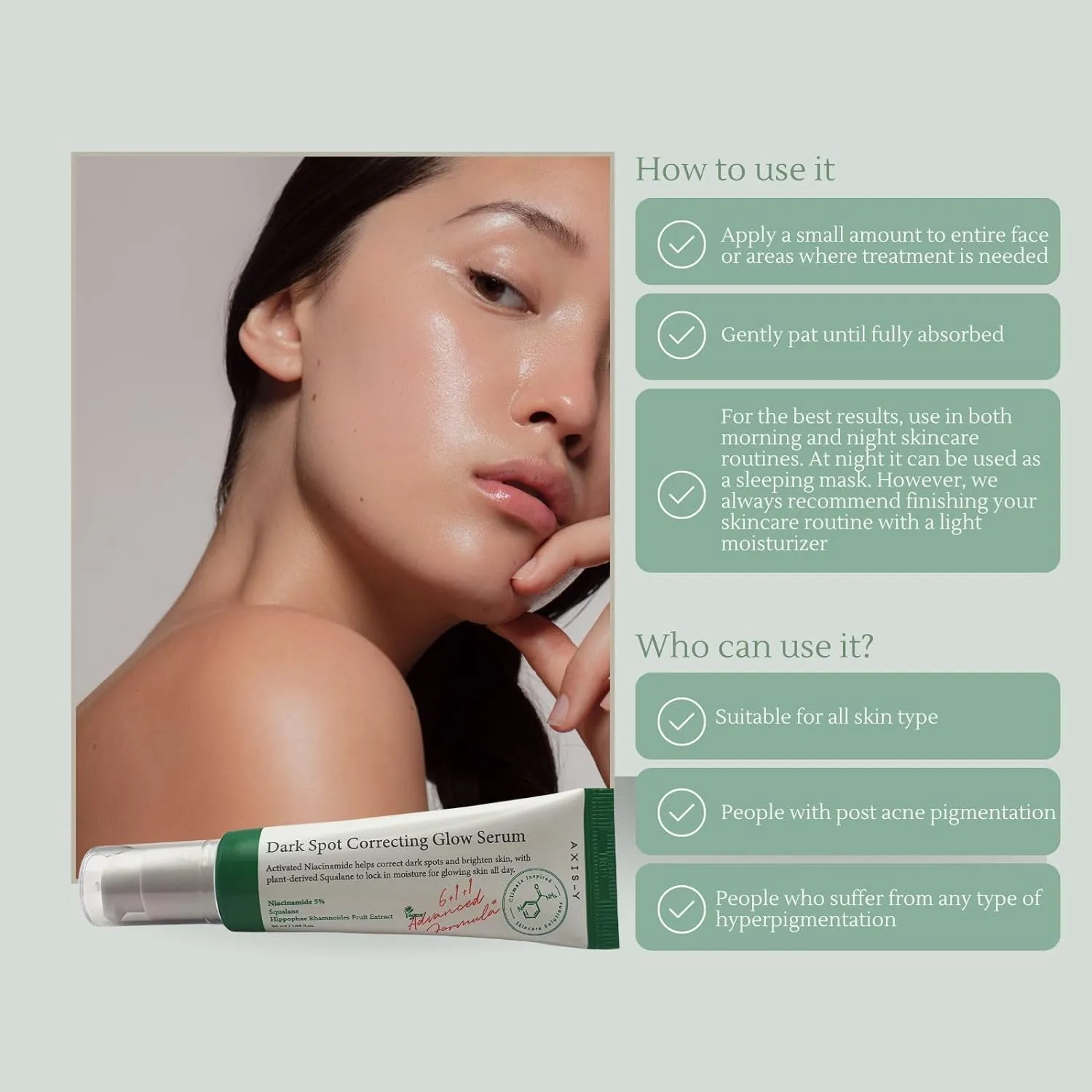 AXIS-Y Dark Spot Correcting Glow Serum 50ml / 1.69 fl. oz | Brightening Serum