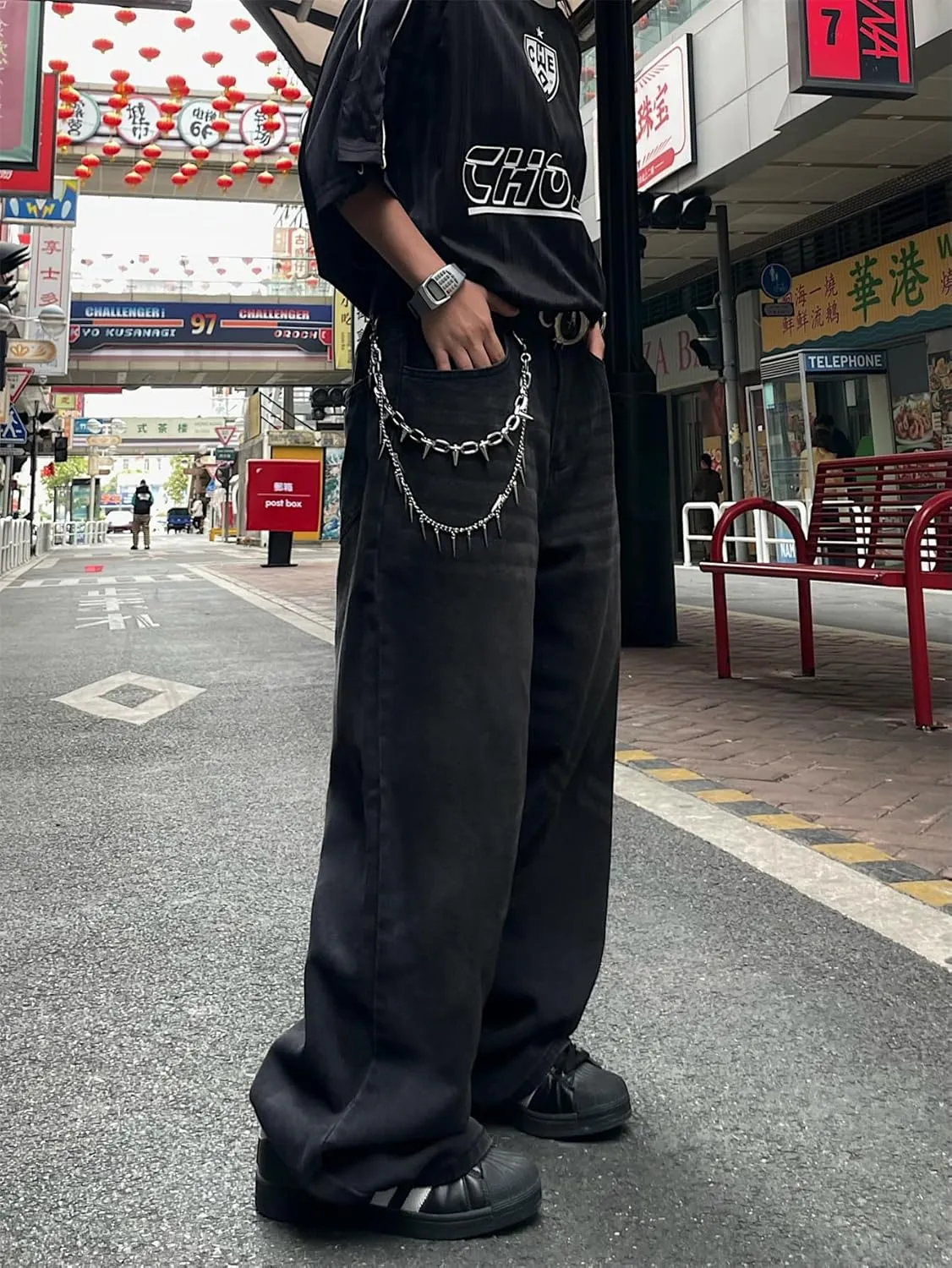 Baggy Jeans for Men Super Wide Leg Jeans Street Style Hip Hop Skater Denim Pants Streetwear