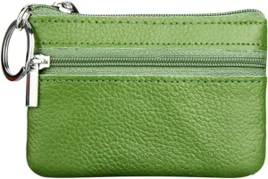 Beach Tote Bag Pouch Leather Women's Purse Zipper Wallet Small Key Mini Ring With Purse For Outdoor Beach Travel E