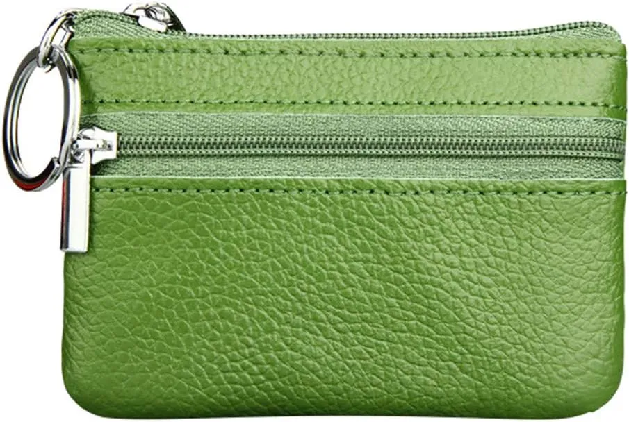 Beach Tote Bag Pouch Leather Women's Purse Zipper Wallet Small Key Mini Ring With Purse For Outdoor Beach Travel E