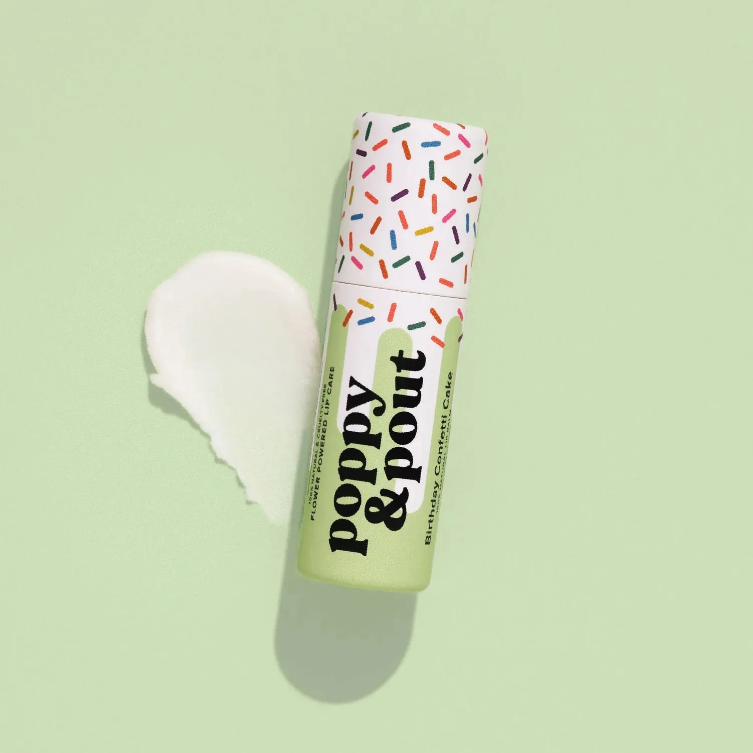 Birthday Confetti Cake Lip Balm, Green