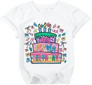 Birthday Girl Shirt Magical Castle Tshirt Birthday Shirts for Kids Funny Birthday Party Gift Tees Cute Graphic Tops