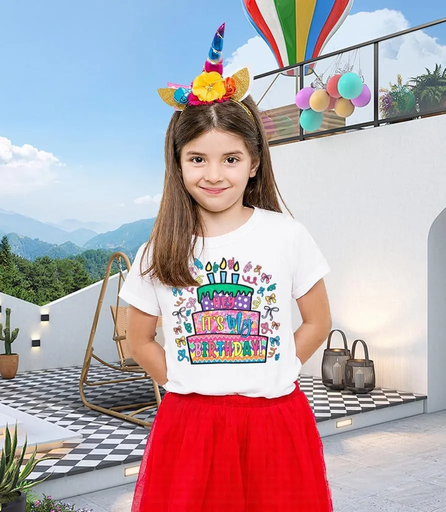 Birthday Girl Shirt Magical Castle Tshirt Birthday Shirts for Kids Funny Birthday Party Gift Tees Cute Graphic Tops