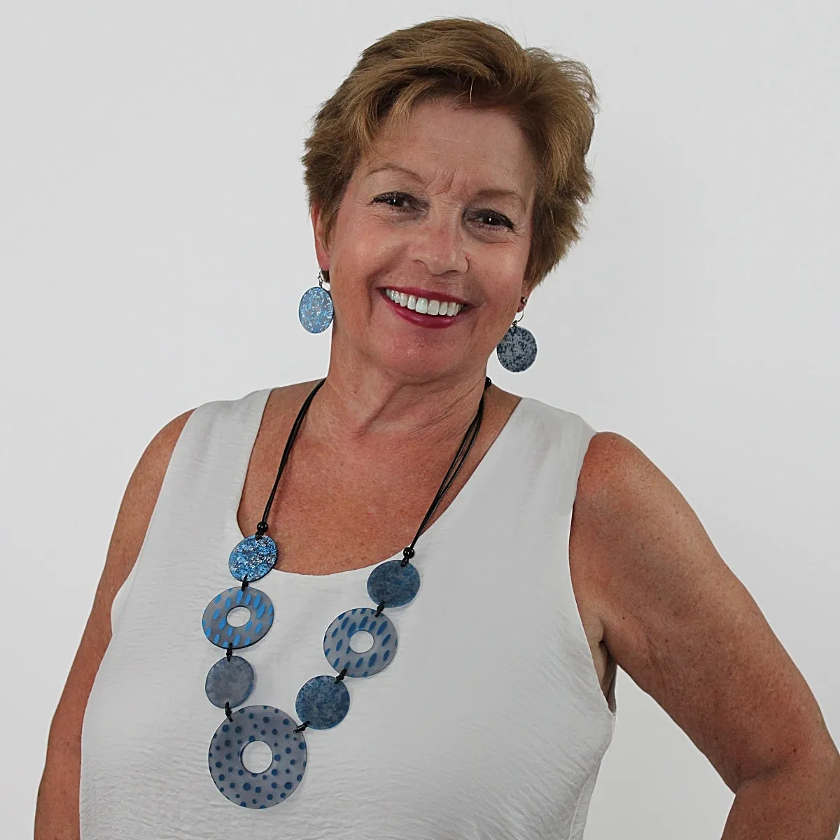 Blue Rosalyn Necklace