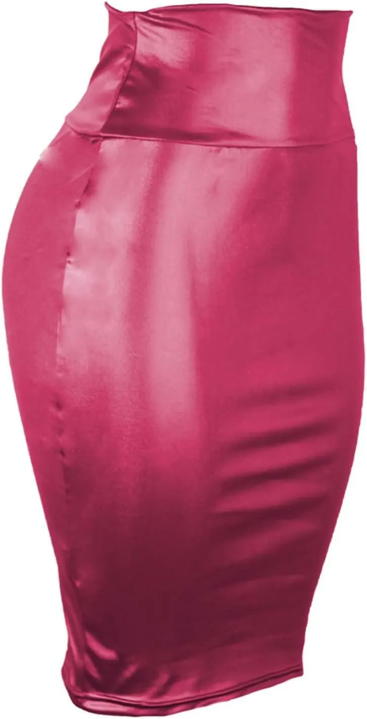 Bodycon Skirts for Women High Waisted Stretch Skirts Plus Size Wrap Skirt Keen Length Midi Skirts Sexy Outfits