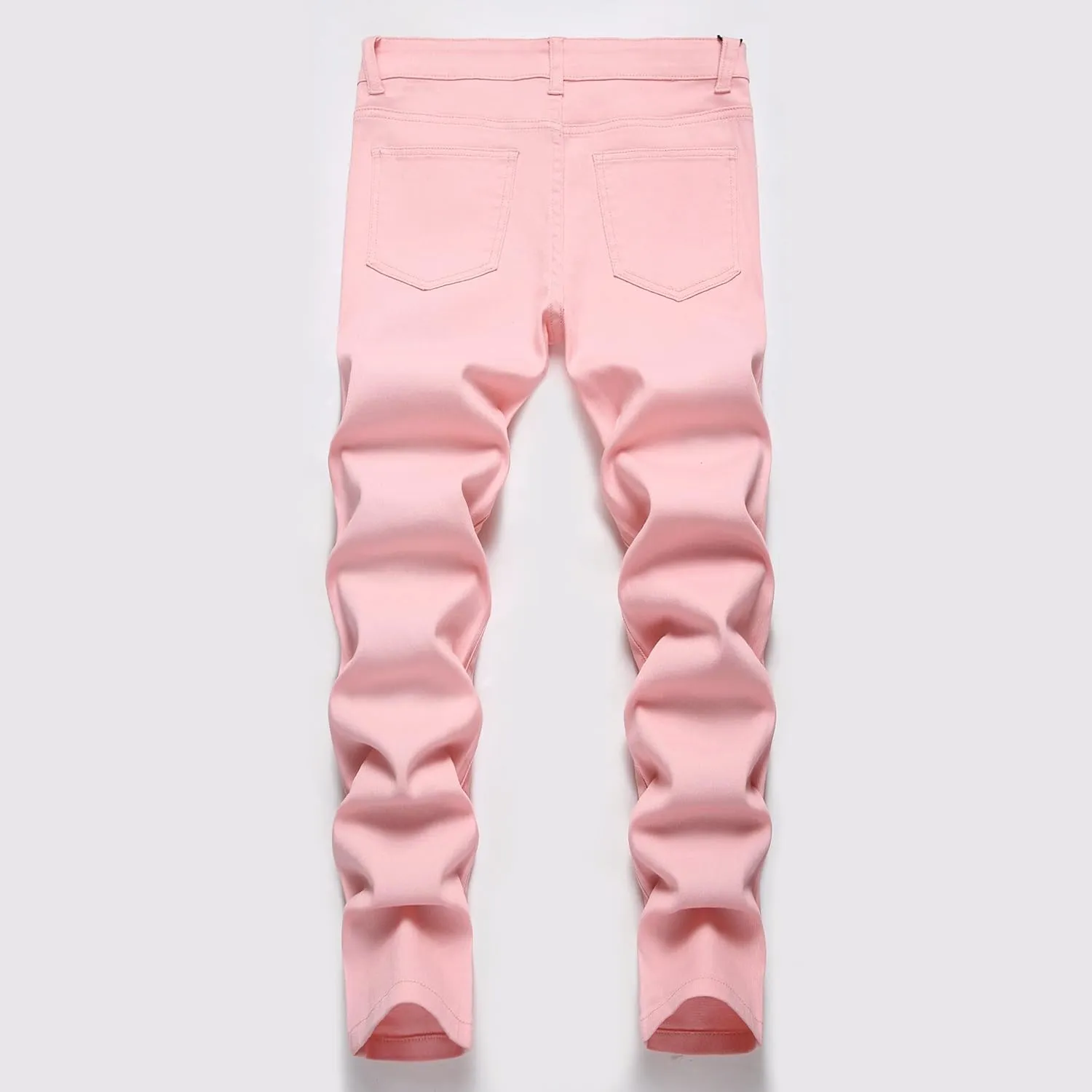 Boy's Skinny Fit Ripped Distressed Stretch Fashion Denim Jeans Pants