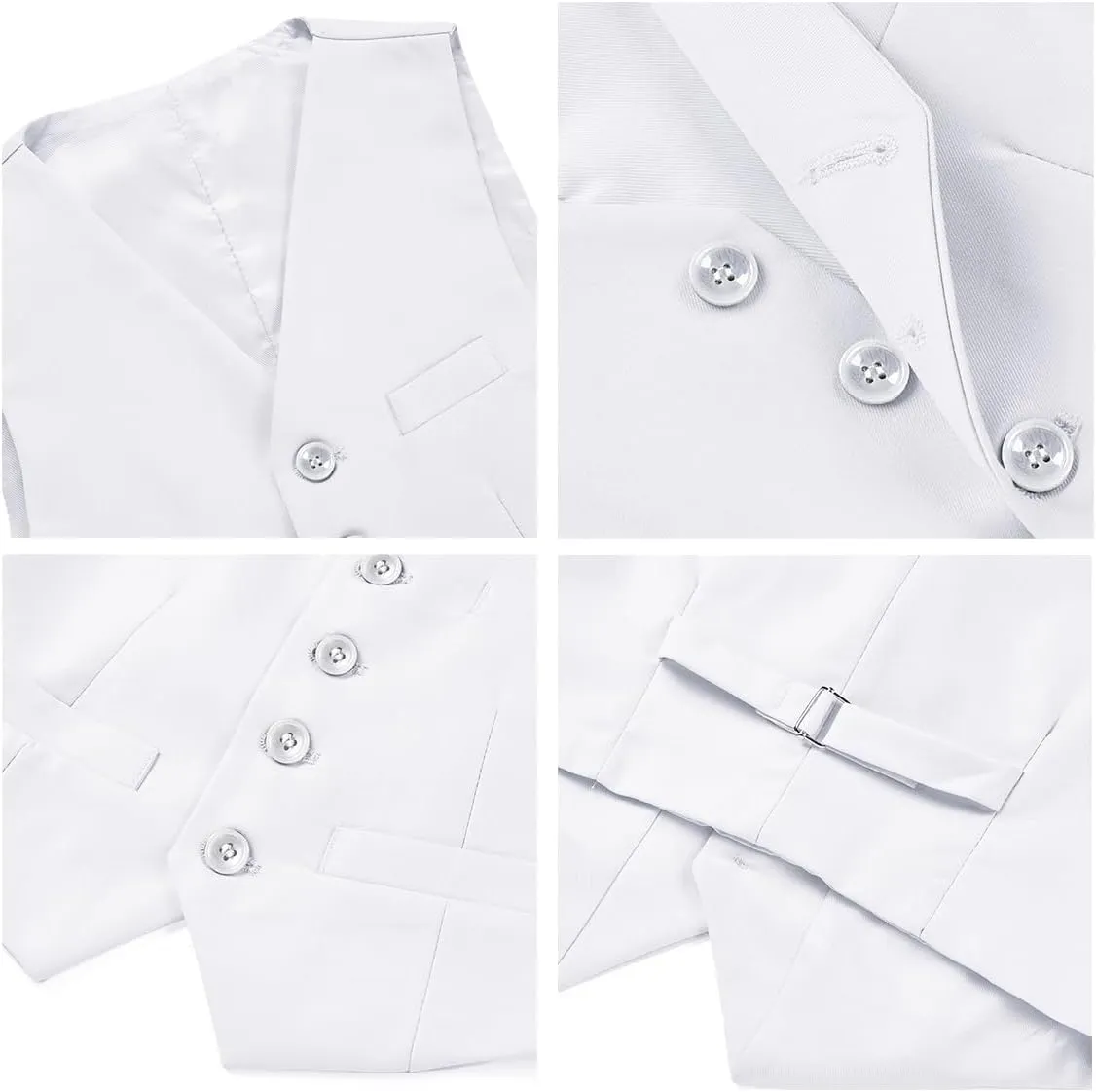 Boys Suits 3 Piece Formal Kids Tuxedo Suits for Boys Slim Fit Casual Ring Bearer Outfit with Blazer Jacket Pants and Vest