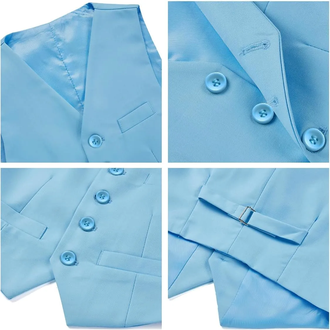Boys Suits 3 Piece Formal Kids Tuxedo Suits for Boys Slim Fit Casual Ring Bearer Outfit with Blazer Jacket Pants and Vest