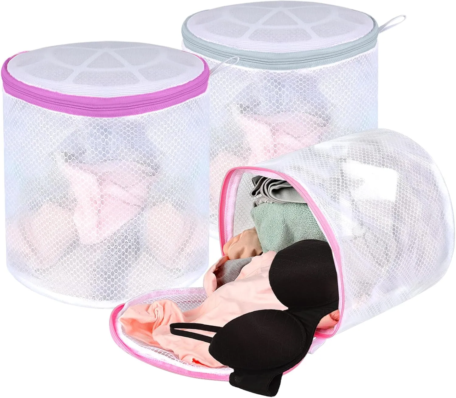 Bra Bags for Laundry, Mesh bra bags for washing, Sock Bag for Washing Machine, Underwear Washing Bag, Bra Washer Protector(3 Pack)