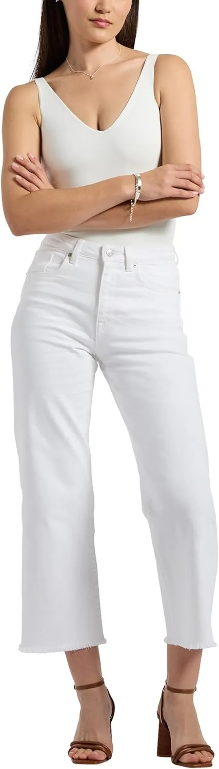 Buffalo David Bitton Women's High Rise Wide Leg Cropped Addisson