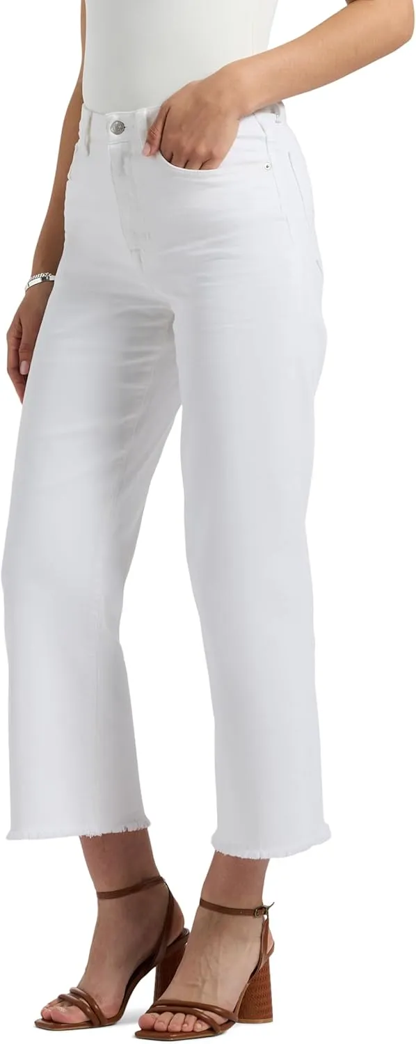 Buffalo David Bitton Women's High Rise Wide Leg Cropped Addisson