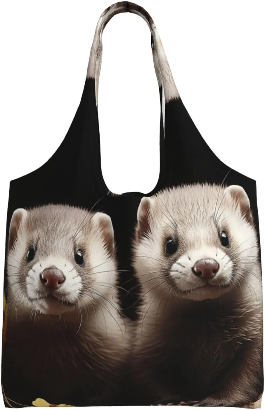 Canvas Tote Bag Reusable Grocery Bags Lightweight Handbag Husky Dog Tote Bag for Shopping Cloth Bags
