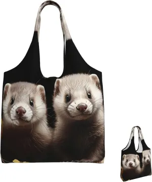 Canvas Tote Bag Reusable Grocery Bags Lightweight Handbag Husky Dog Tote Bag for Shopping Cloth Bags