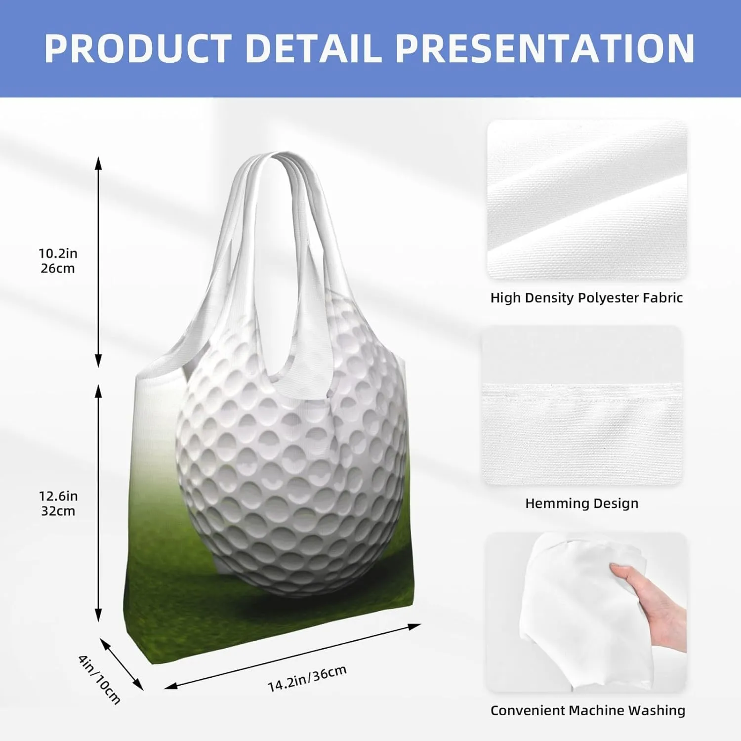 Canvas Tote Bag Reusable Grocery Bags Lightweight Handbag Loon Birds Tote Bag for Shopping Cloth Bags