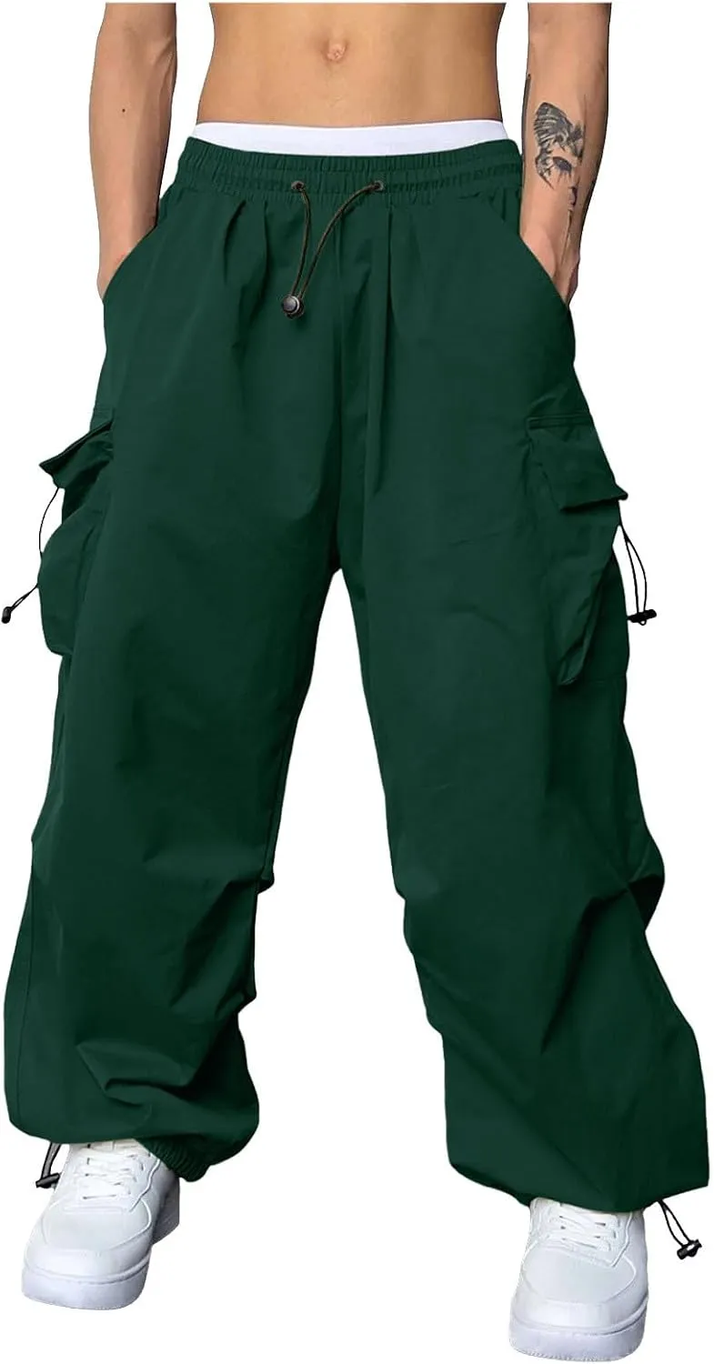 Cargo Pant for Men Casual Work Pant Elasticated Waist Lightweight Outdoor Pants with Pockets