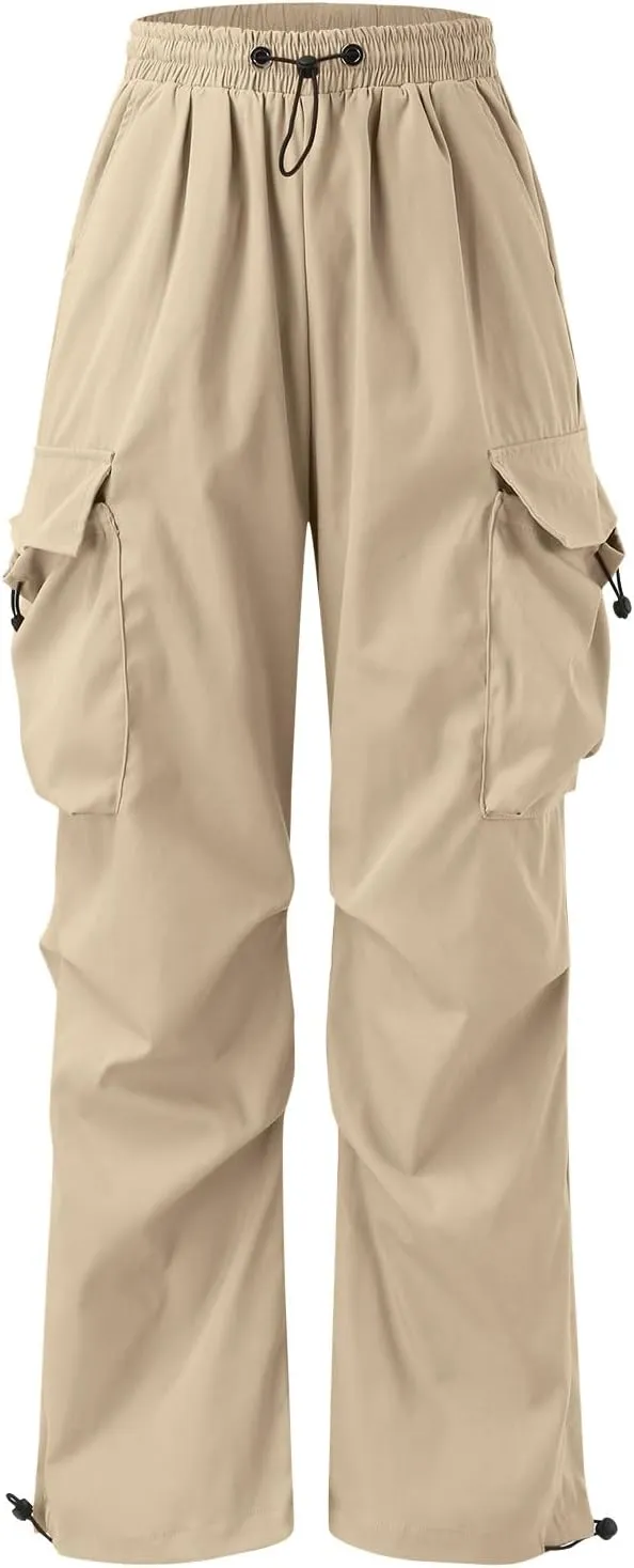 Cargo Pant for Men Casual Work Pant Elasticated Waist Lightweight Outdoor Pants with Pockets