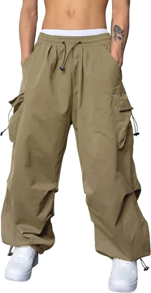 Cargo Pant for Men Casual Work Pant Elasticated Waist Lightweight Outdoor Pants with Pockets