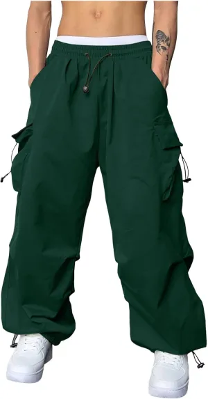 Cargo Pant for Men Casual Work Pant Elasticated Waist Lightweight Outdoor Pants with Pockets