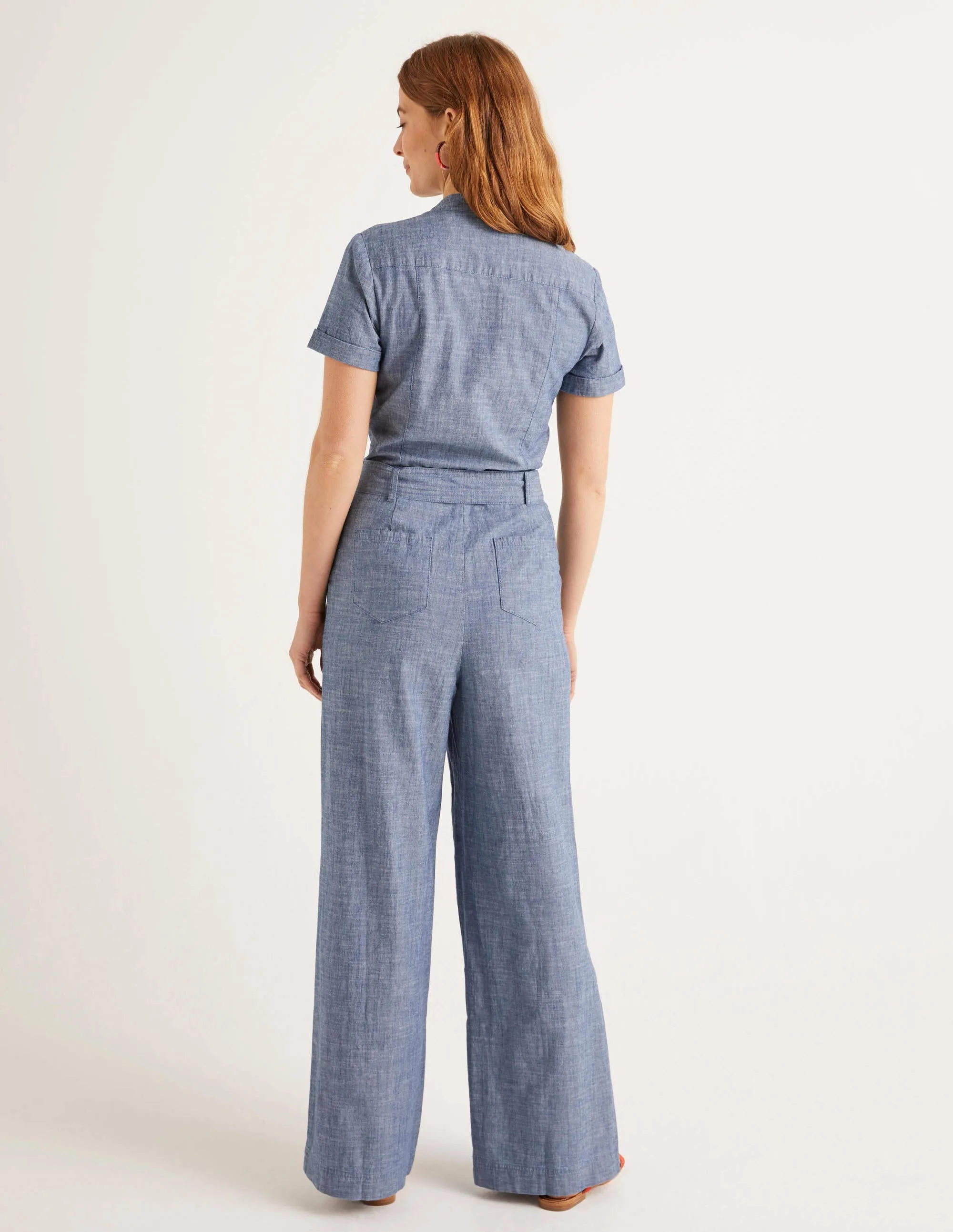 Cecily Jumpsuit-Chambray