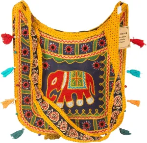 Crossbody Shoulder Hobo Messenger Elephant Bag Colorful Travel Books Casual