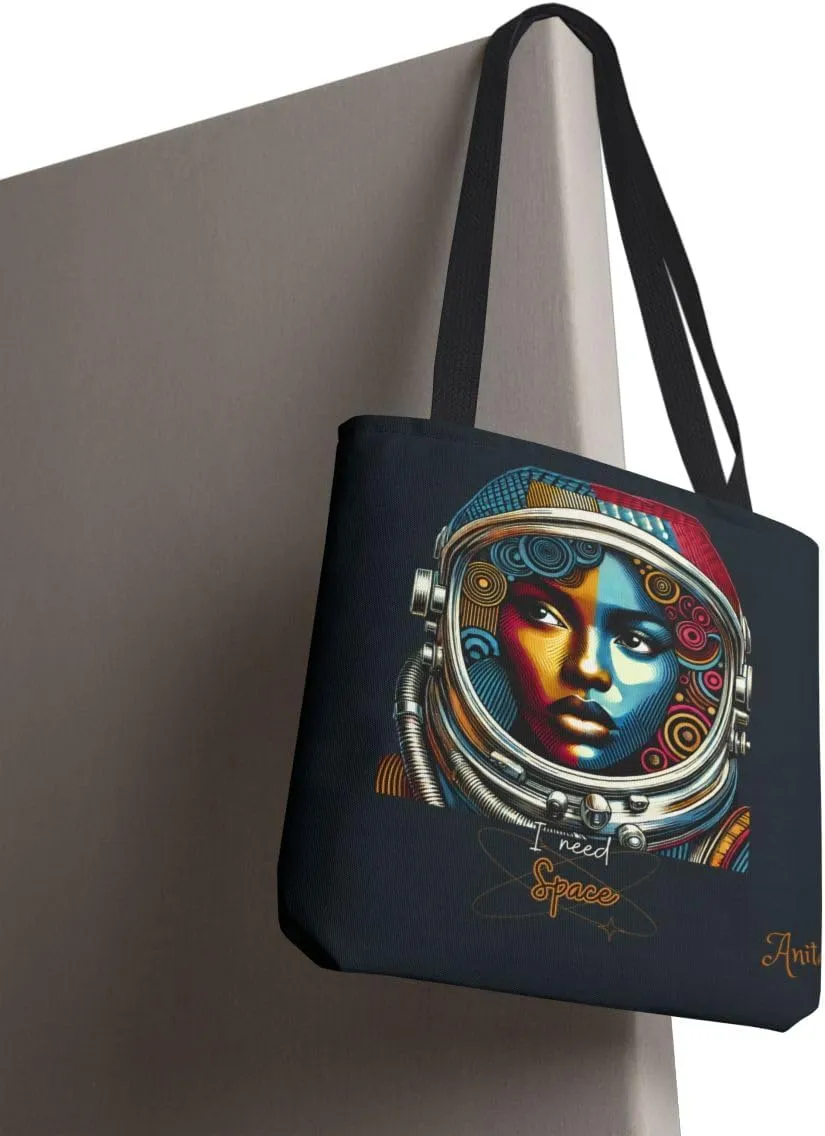 Customizable Tote Bags for Women-Aesthetic African American Style, Personalized & Custom Name or Text Tote