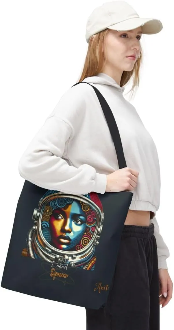 Customizable Tote Bags for Women-Aesthetic African American Style, Personalized & Custom Name or Text Tote