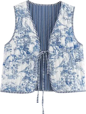 Cutecore Y2K Coquette Vests for Women Floral Aesthetic Cottagecore Sweater Kawaii Fairycore Clothing Cute Japanese Tops