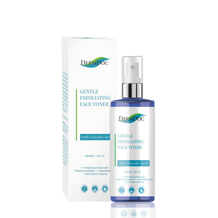 DermDoc Gentle Exfoliating Toner with Glycolic Acid (120 ml)