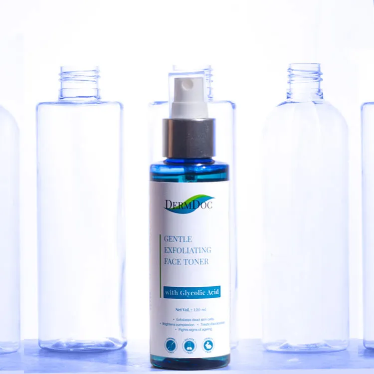 DermDoc Gentle Exfoliating Toner with Glycolic Acid (120 ml)