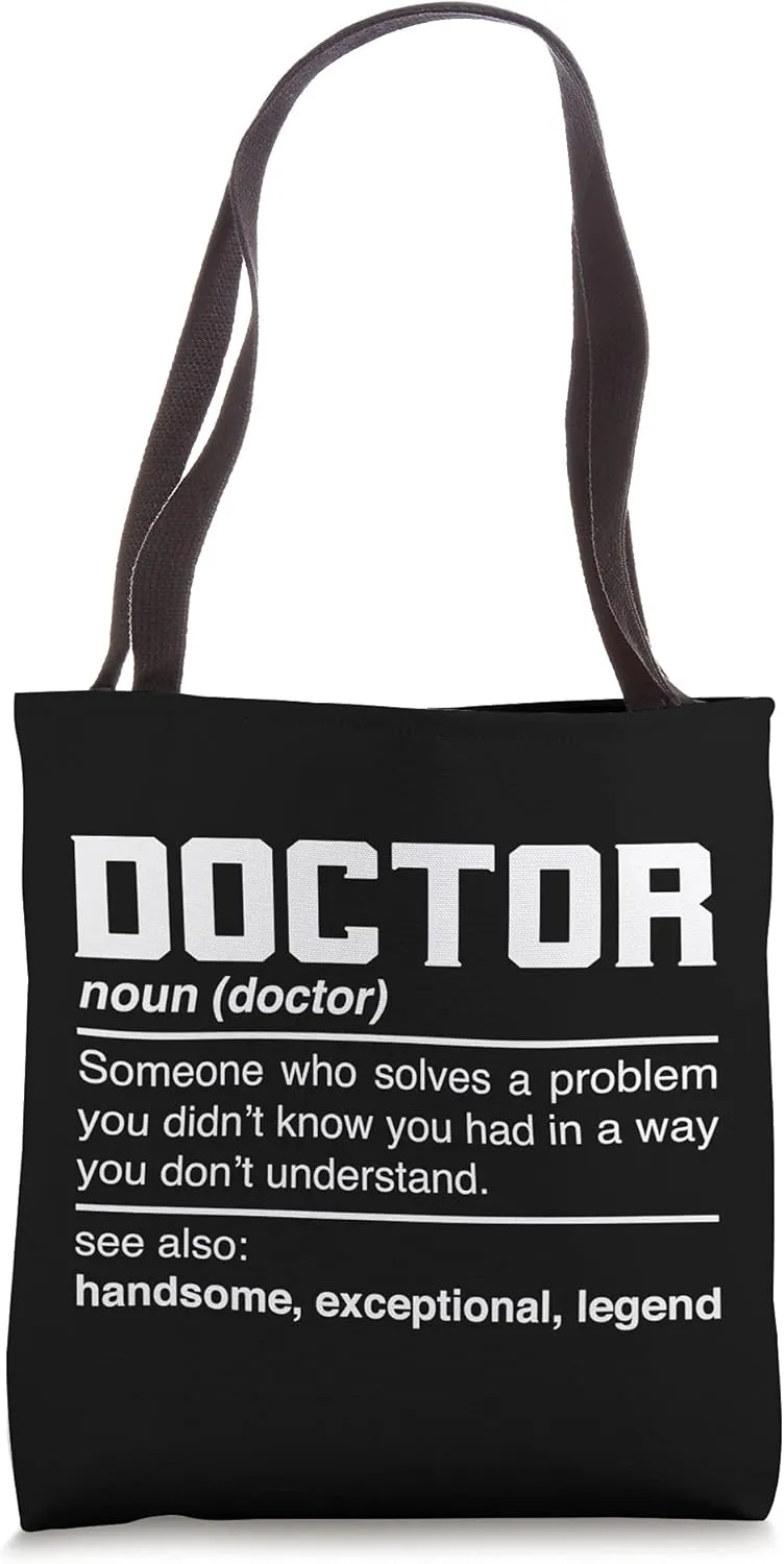 Doctor Definition Design - Medicine Surgeon Doctor Noun Tote Bag