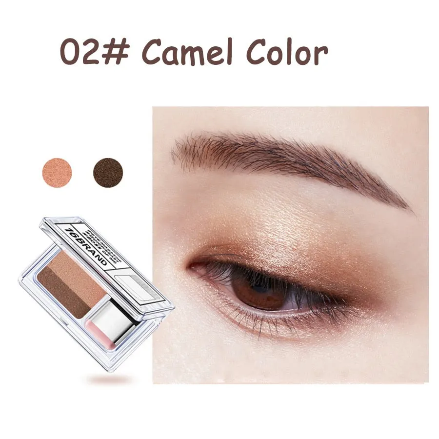 Double Color Eye Shadow Makeup Palette Glitter Waterproof Eyeshadow Shimmer