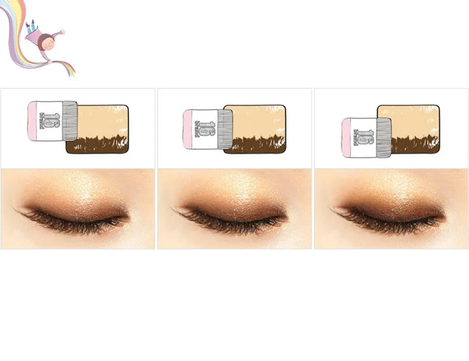 Double Color Eye Shadow Makeup Palette Glitter Waterproof Eyeshadow Shimmer