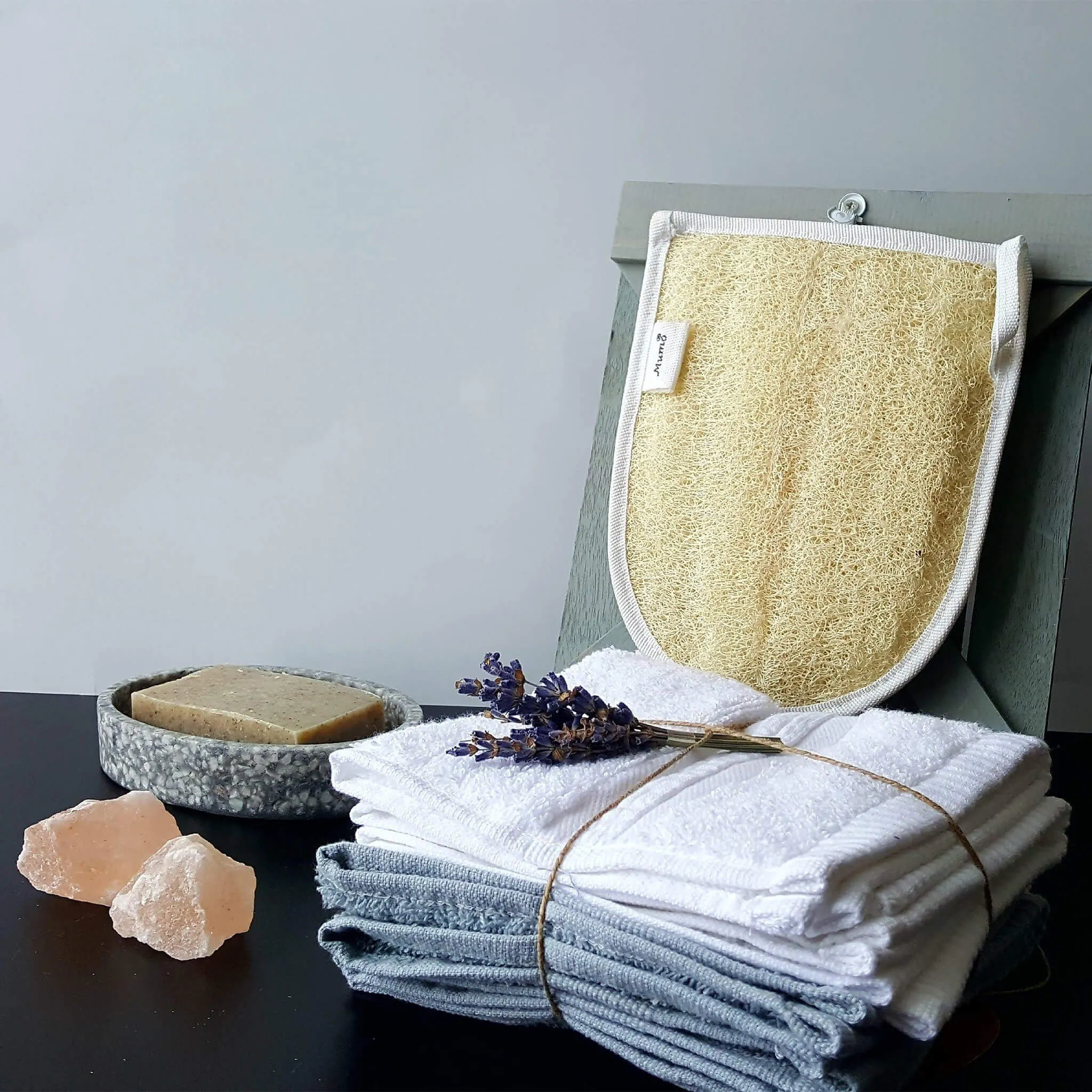 Double Sided Natural Egyptian Loofah Glove