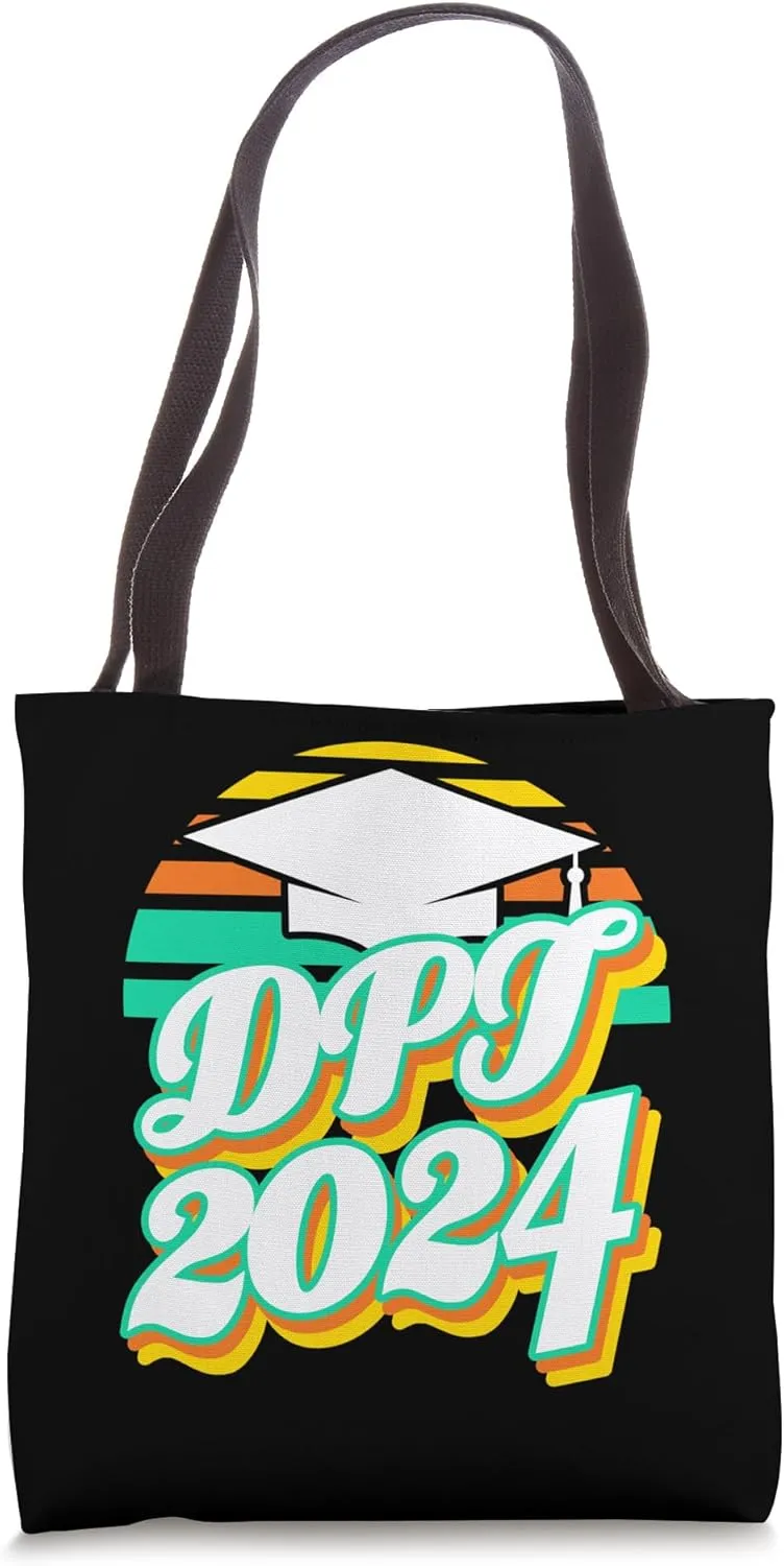 DPT Doctor Physical Therapy Therapist Graduation 2024 Retro Tote Bag