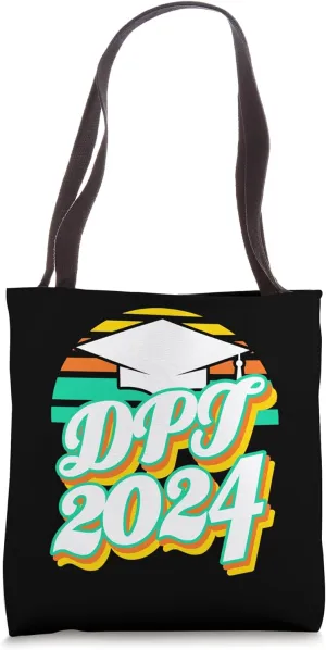 DPT Doctor Physical Therapy Therapist Graduation 2024 Retro Tote Bag