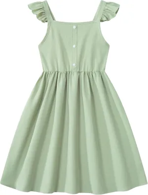 Dress for Girls Casual Dresses Sleeveless A-line Sundress Summer Dresses for Girls 7-11 Party Dress