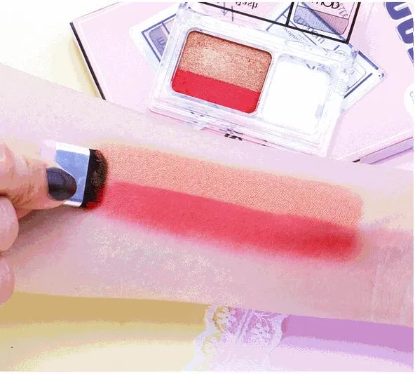 Duo Color Easy Makeup Eyeshadow Palette Shimmer Matte High Pigment Sunset Eyeshadow Make Up