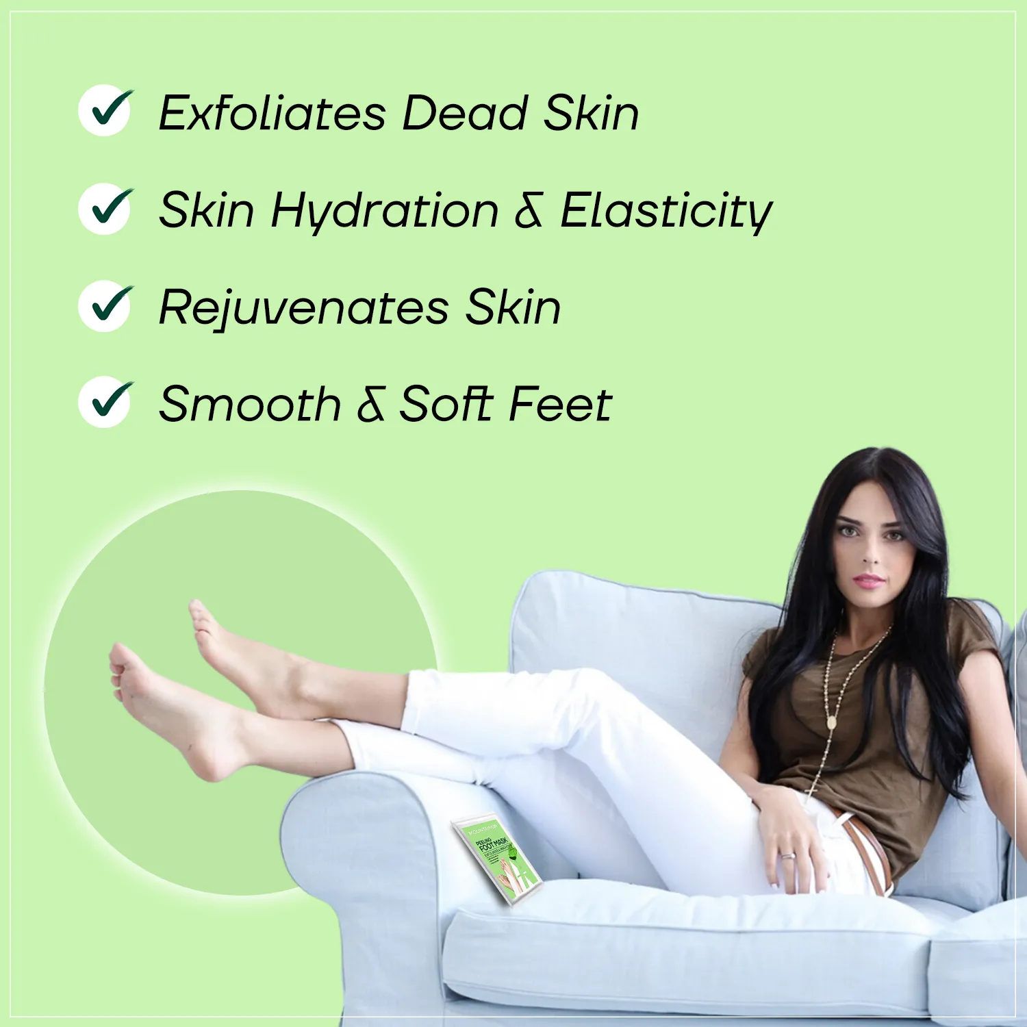 Exfoliate and Reveal Smooth, Soft Feet with Our Nourishing Foot Peeling Mask