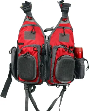 Flygo Fly Fishing Vests Multi Pocket Waistcoat Adjustable Size Gifts for Men and Women